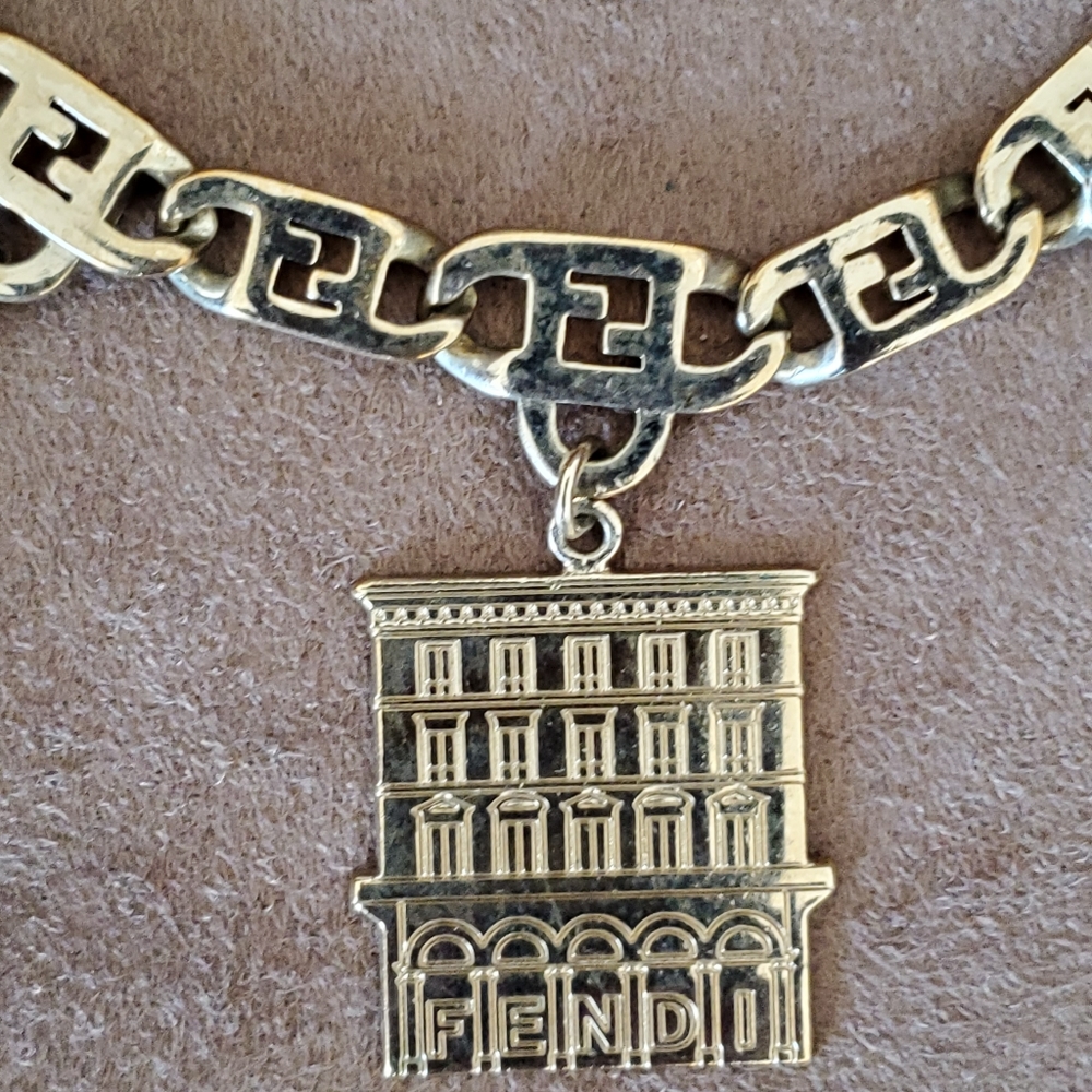 Authentic Vintage Fendi Baguette Charm Necklace - Picture 4 of 10